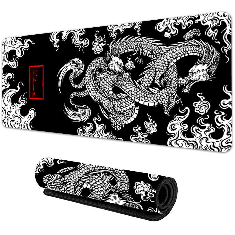 Japanese Dragon Large Game Mouse Pad Office Computer Keyboard Mousepad