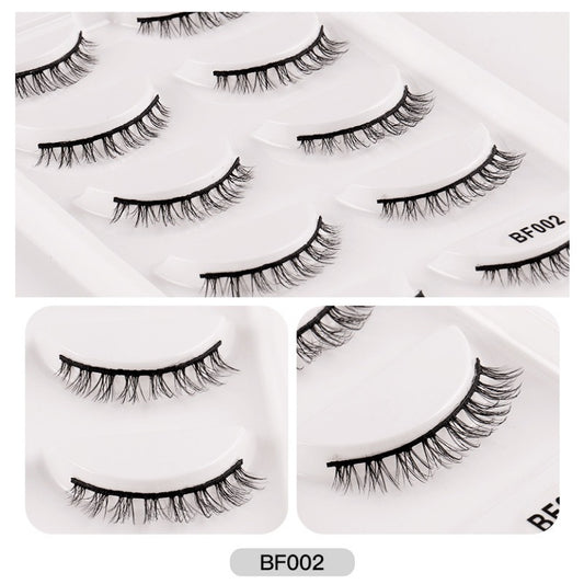 5 Pairs Natural Look False Eyelashes Thick and Fluffy Reusable Lashes