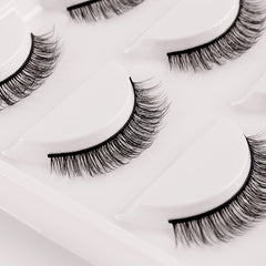 5 Pairs Natural Look False Eyelashes Thick and Fluffy Reusable Lashes