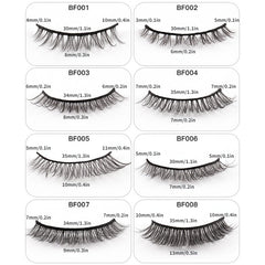 5 Pairs Natural Look False Eyelashes Thick and Fluffy Reusable Lashes