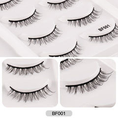5 Pairs Natural Look False Eyelashes Thick and Fluffy Reusable Lashes