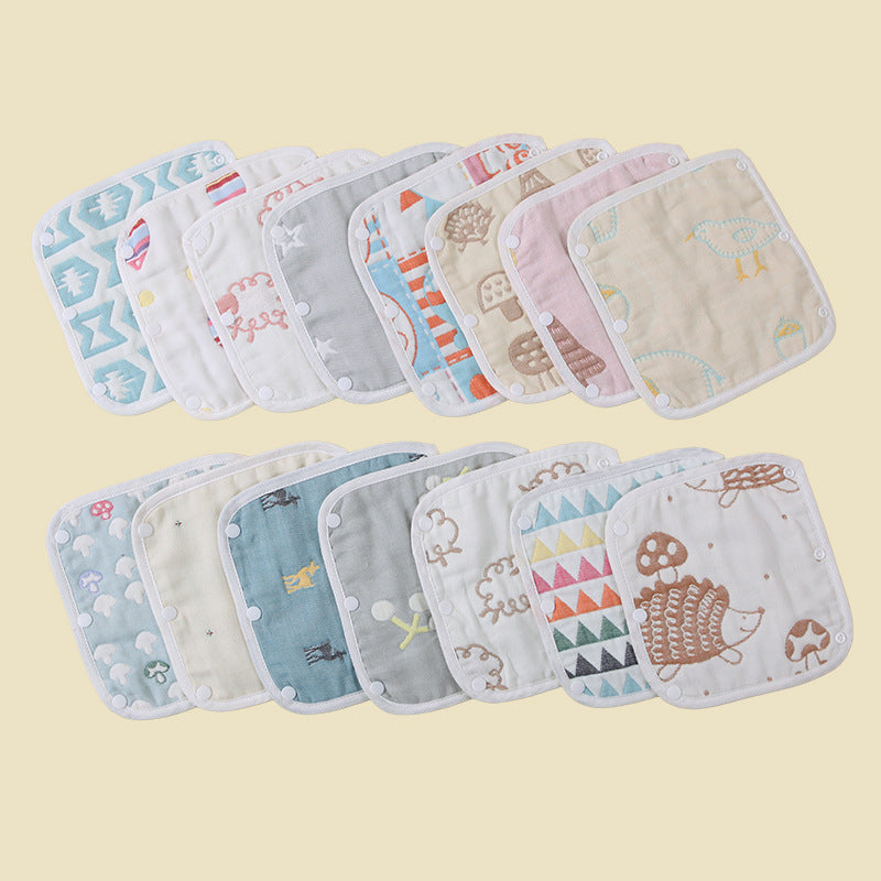 Baby Stroller Carrier Drool Towel Button Carrier Style Towel