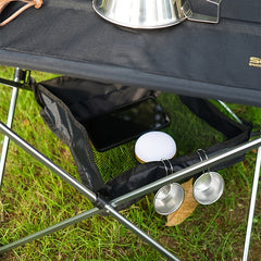 Outdoor Folding Table Storage Pouch Portable Picnic Storage Net Bag