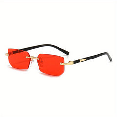 Girl's Rimless Sunglasses with Pressure-resistant Case