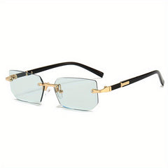 Girl's Rimless Sunglasses with Pressure-resistant Case