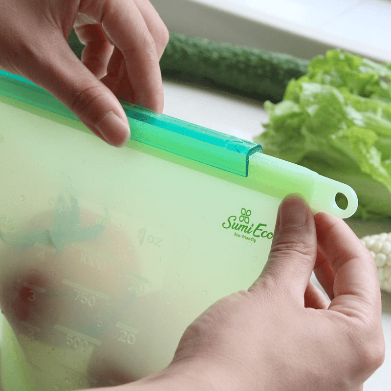 4pcs Silicone Preservation Bags Refrigerator Special Sealing Bag Food Storage