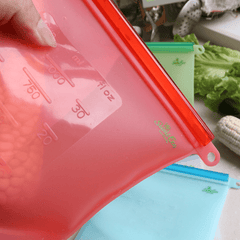 4pcs Silicone Preservation Bags Refrigerator Special Sealing Bag Food Storage