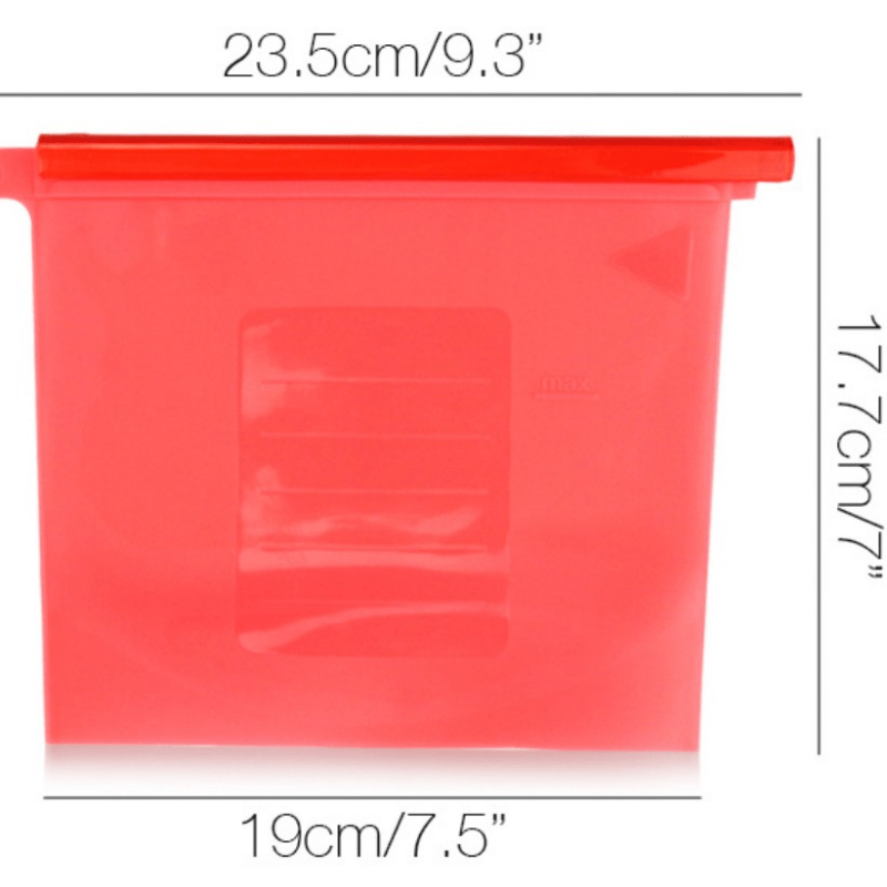 4pcs Silicone Preservation Bags Refrigerator Special Sealing Bag Food Storage