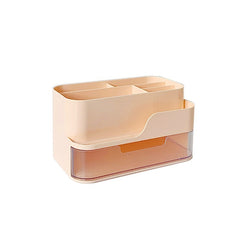 Desktop Storage Box with Compartment and Drawer - Multifunctional Organizer
