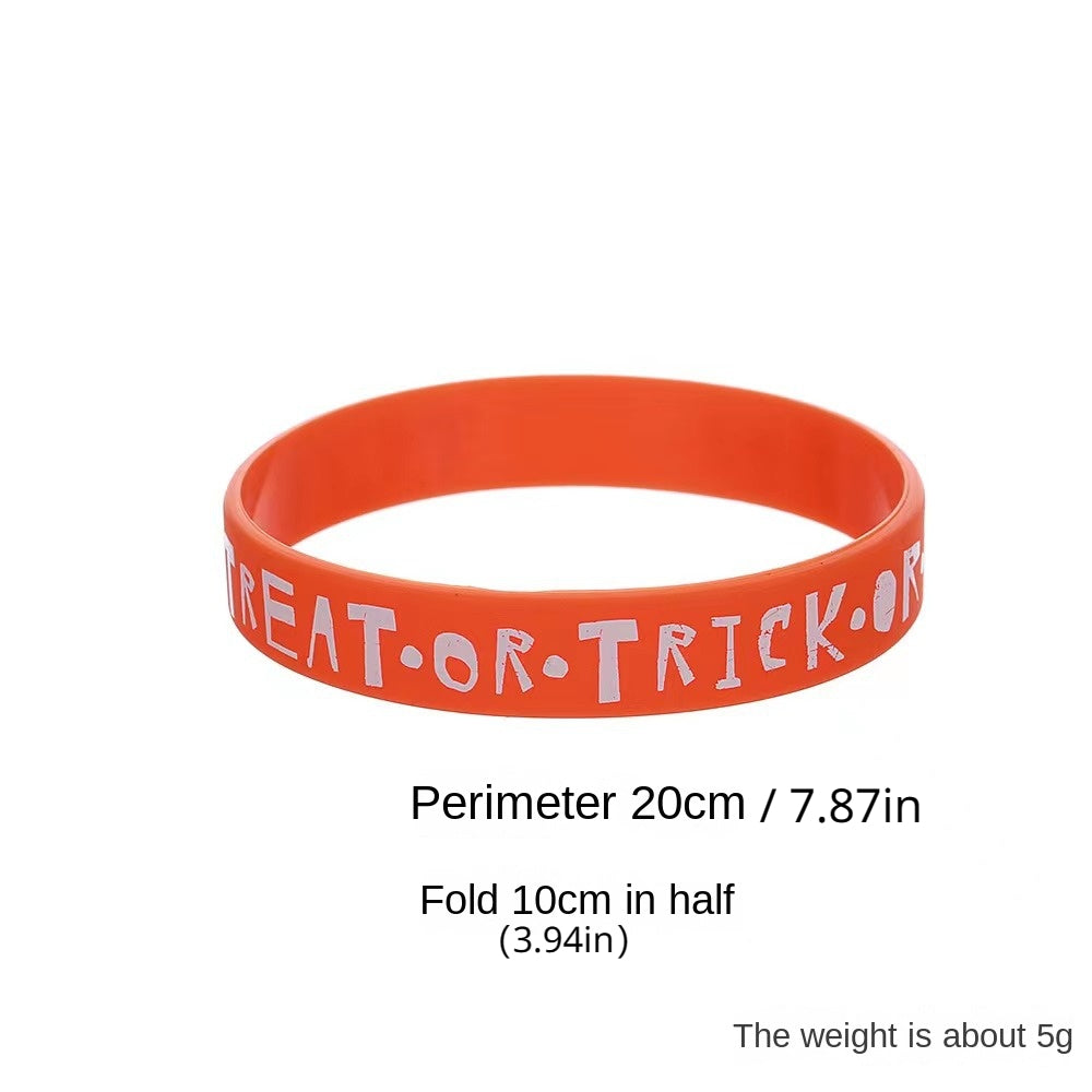 Halloween Silicone Bracelet Holiday Wristband Party Favors