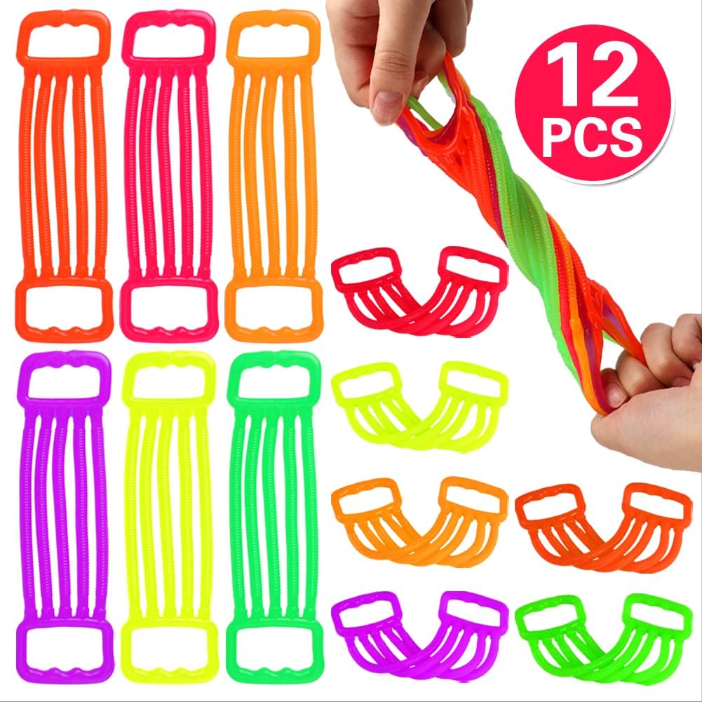 12pcs Stretchy Strings Fidget Toys Sensory Stress Relief Anxiety Calming Toys