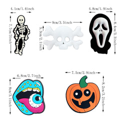 6PCS Halloween Charm Horror Beach Bag Accessories for Bogg Bag