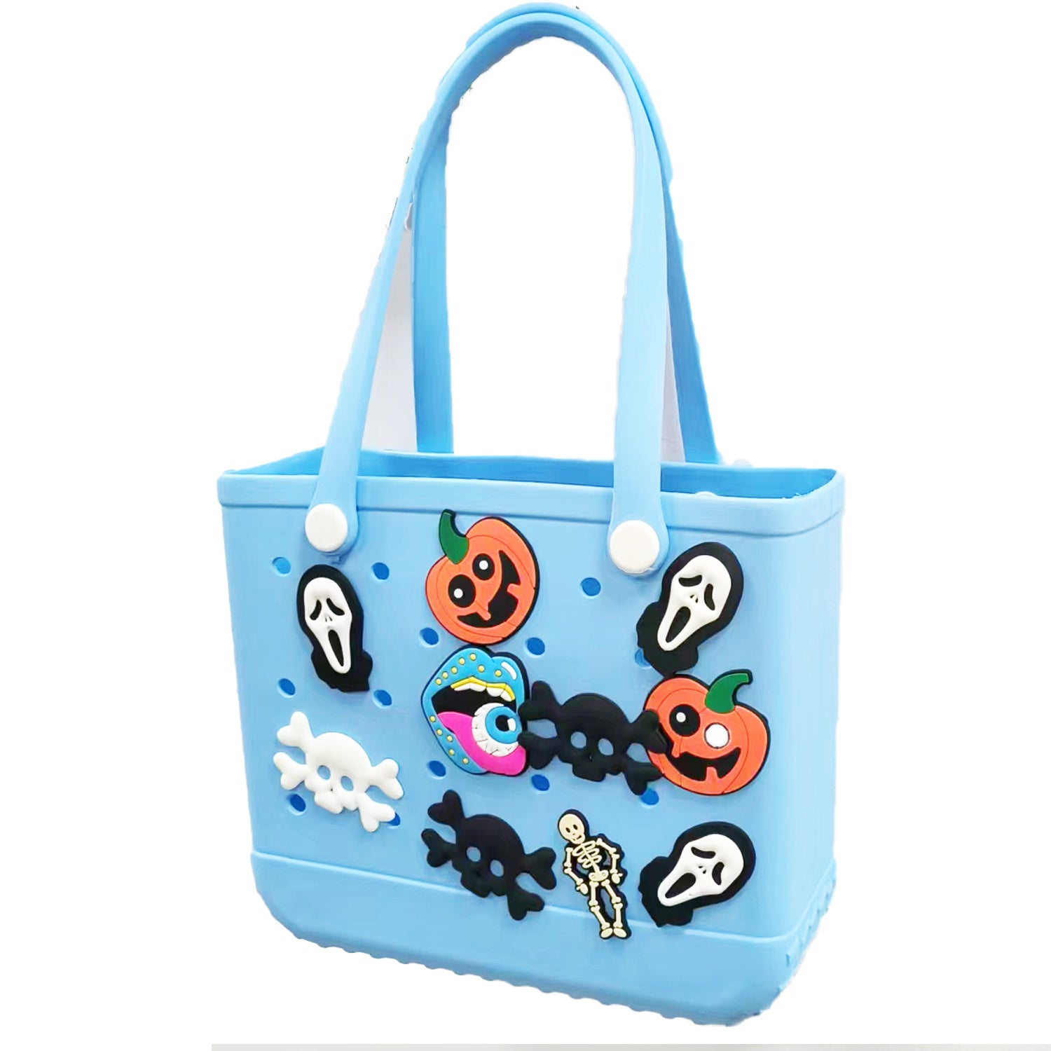 6PCS Halloween Charm Horror Beach Bag Accessories for Bogg Bag