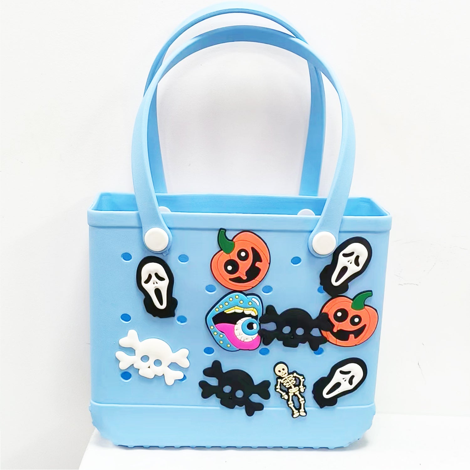 6PCS Halloween Charm Horror Beach Bag Accessories for Bogg Bag