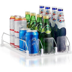 Refrigerator Can Organizer - Holds Up to 12 Cans