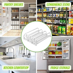 Refrigerator Can Organizer - Holds Up to 12 Cans