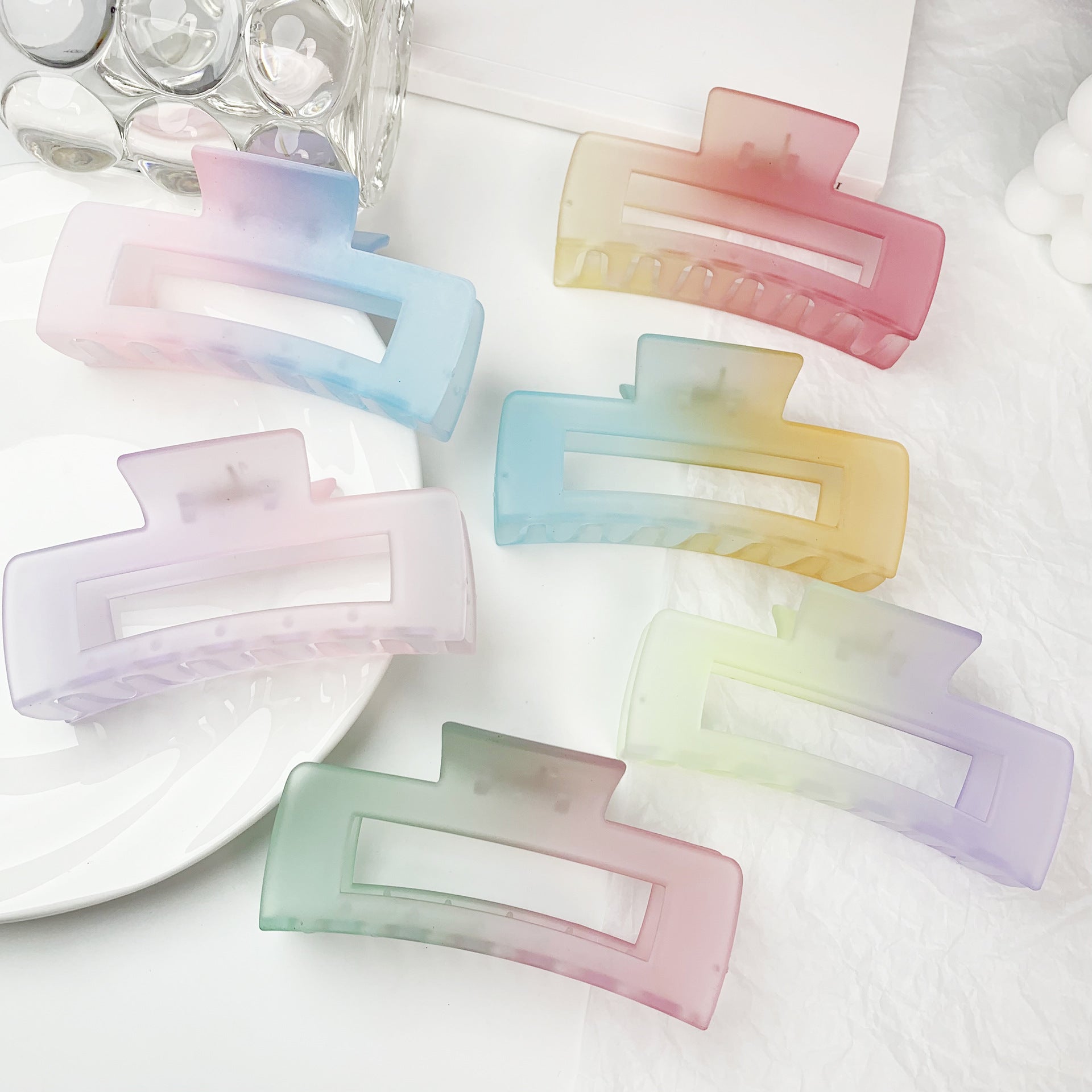 Gradient Hair Clips Claw Clips for Girls