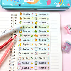 Custom Name Tag Stickers Waterproof Personalized Labels for Kids