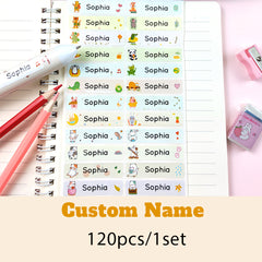 Custom Name Tag Stickers Waterproof Personalized Labels for Kids