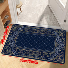 Vintage Plaid Printed Kitchen Floor Mat
