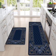 Vintage Plaid Printed Kitchen Floor Mat
