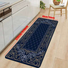 Vintage Plaid Printed Kitchen Floor Mat
