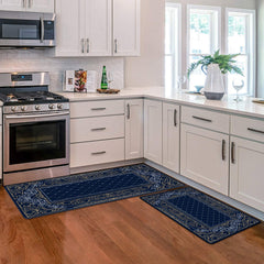 Vintage Plaid Printed Kitchen Floor Mat