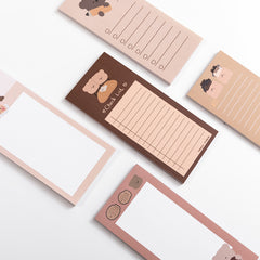 50pcs Cookie Bear Notebook Sticky Notes Small Memo