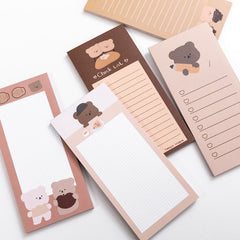 50pcs Cookie Bear Notebook Sticky Notes Small Memo