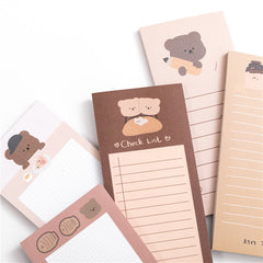 50pcs Cookie Bear Notebook Sticky Notes Small Memo