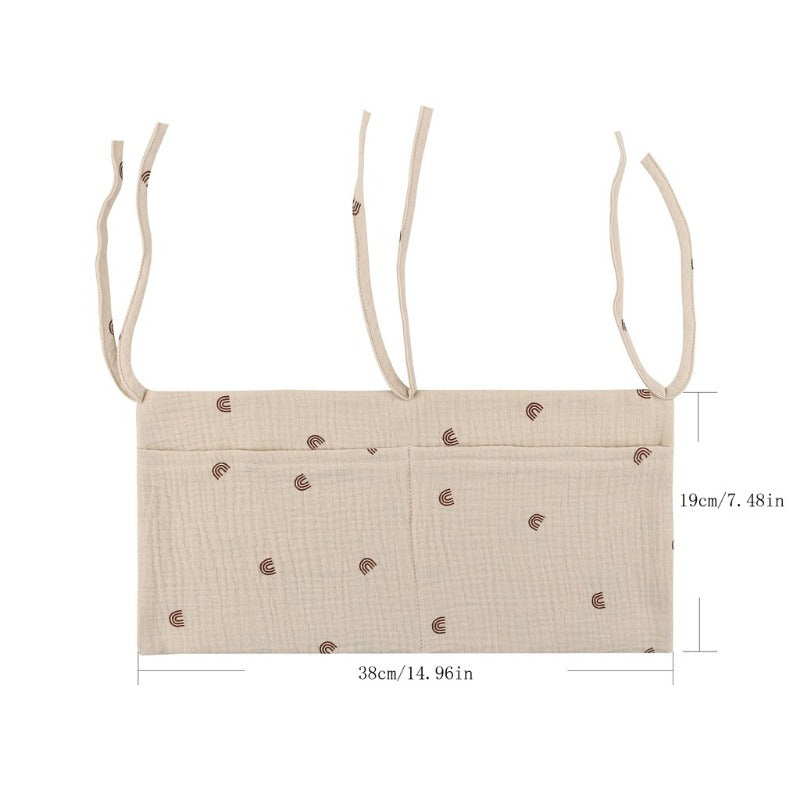 1pc Baby Bed Hanging Bags Newborn Crib Storage Organizer Bag