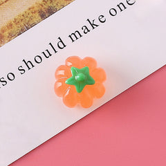 10pcs Halloween Mini 3D Pumpkin DIY Accessories Resin Material
