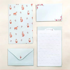 9 Piece Stationery Set: 6 Letter Papers & 3 Envelopes