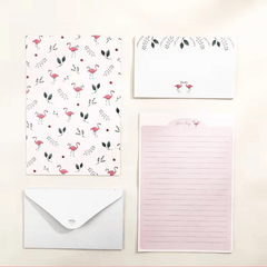 9 Piece Stationery Set: 6 Letter Papers & 3 Envelopes