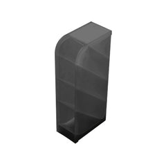 4 Grid Pen Holder Makeup Storage Box Translucent Desktop Organizer