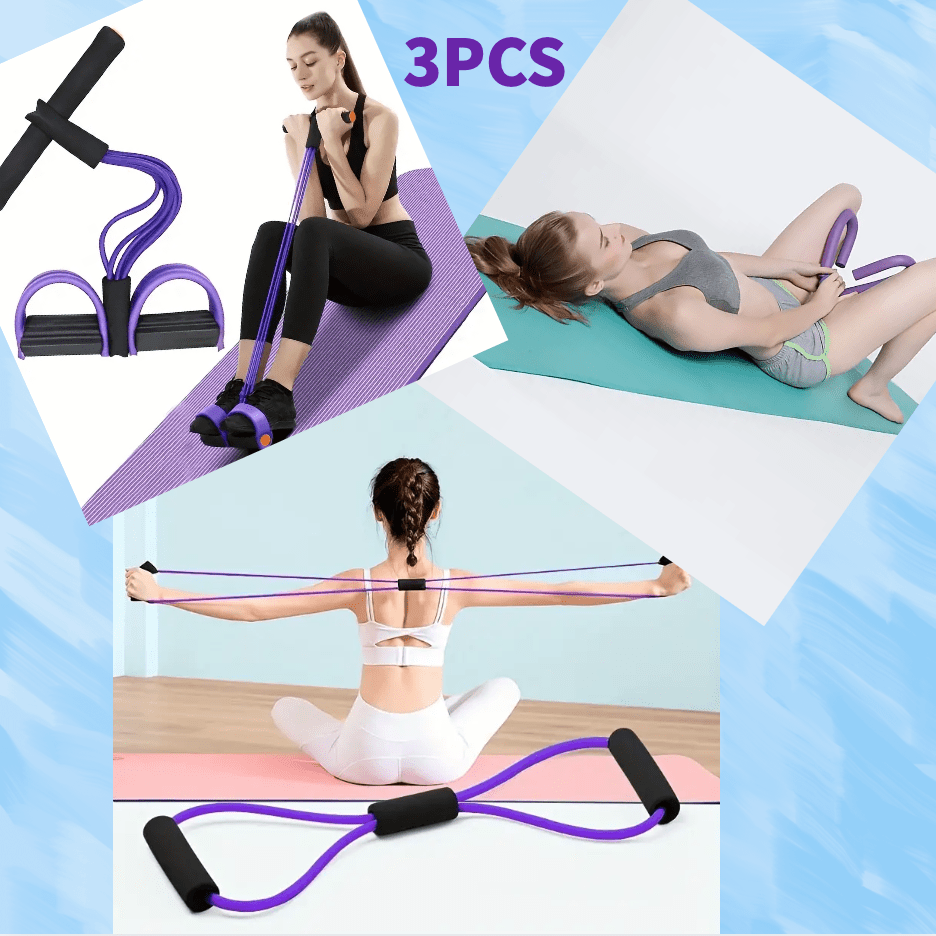 Yoga Resistance Bands Foot Pedal Pull Rope Muscle Trainer Exercise