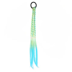 6pcs Colorful Braided Wig Ponytail Holders & Rubber Bands