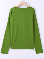 Christmas Santa Print Sweatshirt Women's Crew Neck Casual Long Sleeve