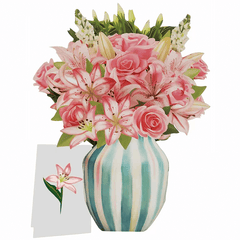 3D Flower Bouquet Pop Up Card for Any Occasion