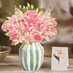3D Flower Bouquet Pop Up Card for Any Occasion