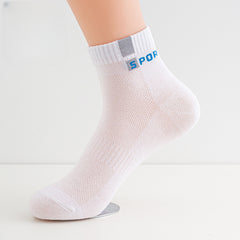 5pairs Men's Low Cut Sweat-Absorbing Socks