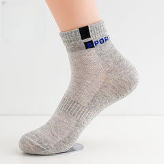 5pairs Men's Low Cut Sweat-Absorbing Socks