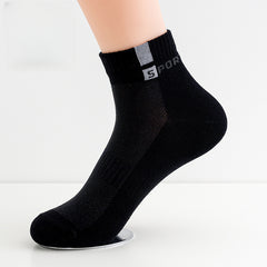 5pairs Men's Low Cut Sweat-Absorbing Socks