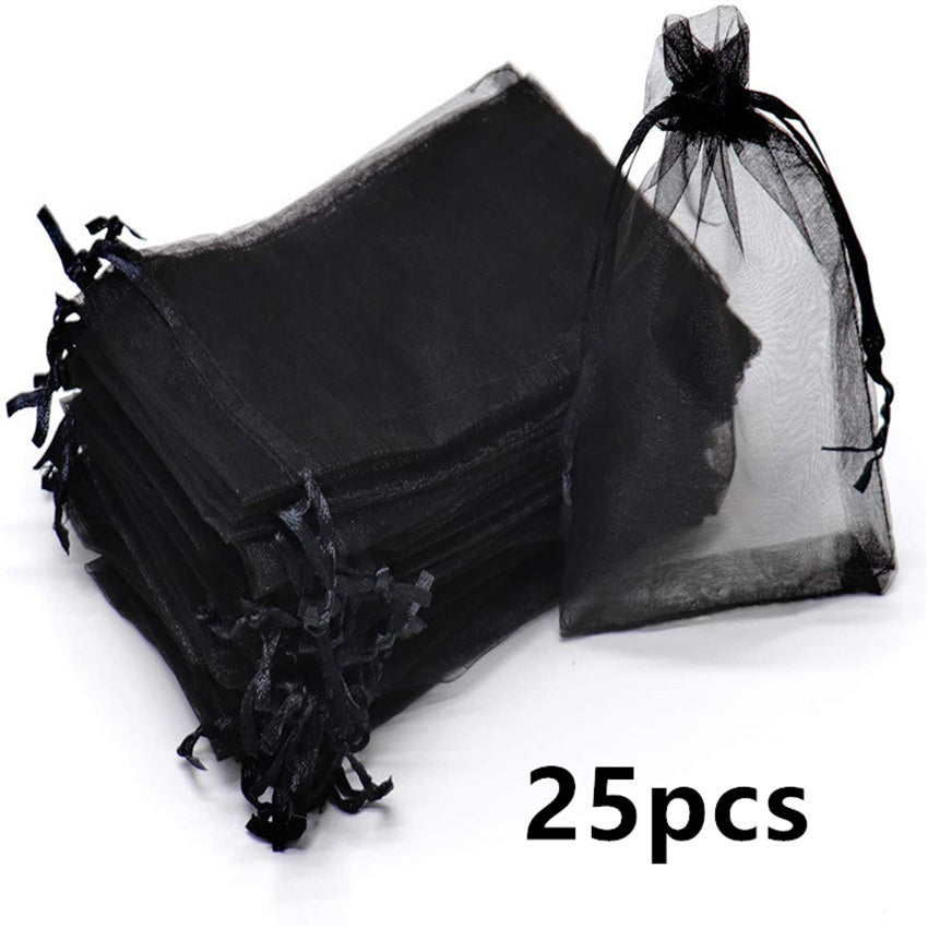 Organza Drawstring Storage Bag for Jewelry Wedding Birthday Party