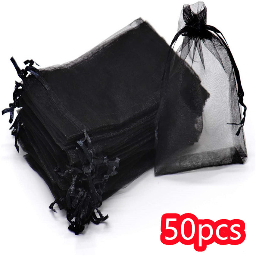 Organza Drawstring Storage Bag for Jewelry Wedding Birthday Party