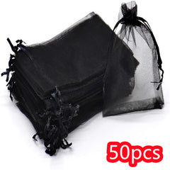 Organza Drawstring Storage Bag for Jewelry Wedding Birthday Party