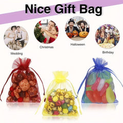 Organza Drawstring Storage Bag for Jewelry Wedding Birthday Party
