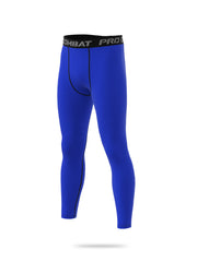 Men's Solid Bottom Leggings Quick Drying Sports Compression Pants