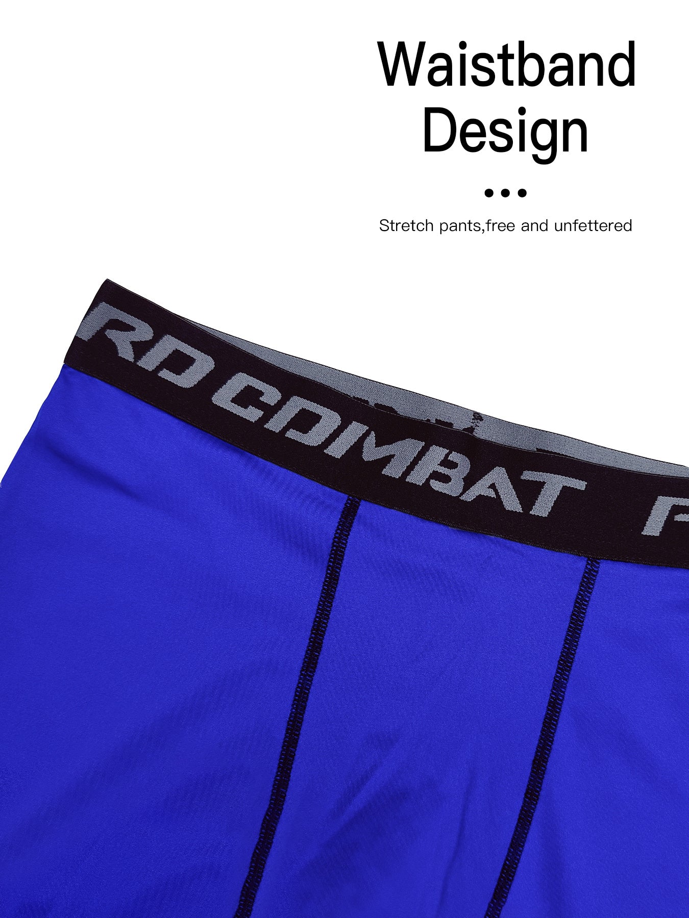 Men's Solid Bottom Leggings Quick Drying Sports Compression Pants