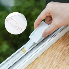 Foldable Slot Flat Brush Window Sill Cleaning Tool